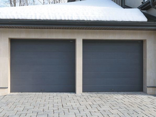 Секционные ворота 2500х2050 мм антрацитовые DoorHan rsd02, electrostal.doorhan.ru